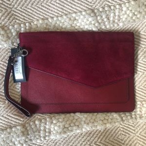 Brand New Botkier Clutch in burgundy